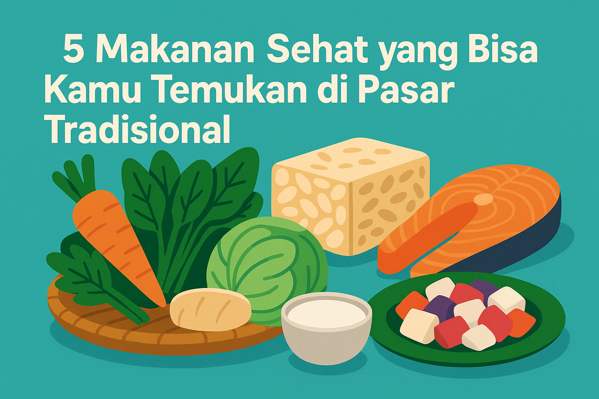 5 Makanan Sehat yang Bisa Kamu Temukan di Pasar Tradisional
