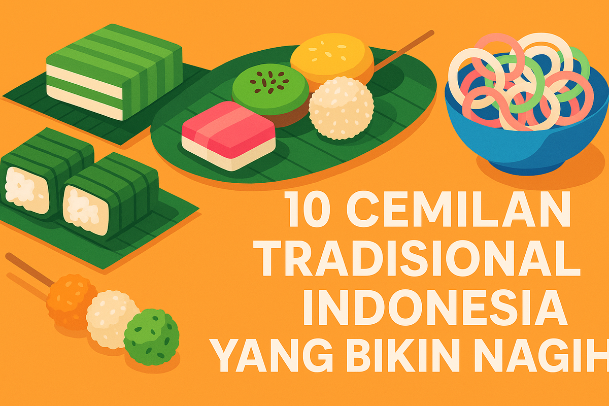 10 Cemilan Tradisional Indonesia yang Bikin Nagih