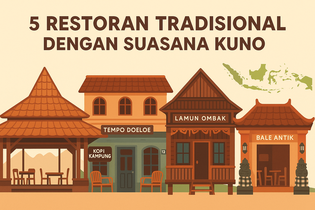5 Restoran Tradisional dengan Suasana Kuno