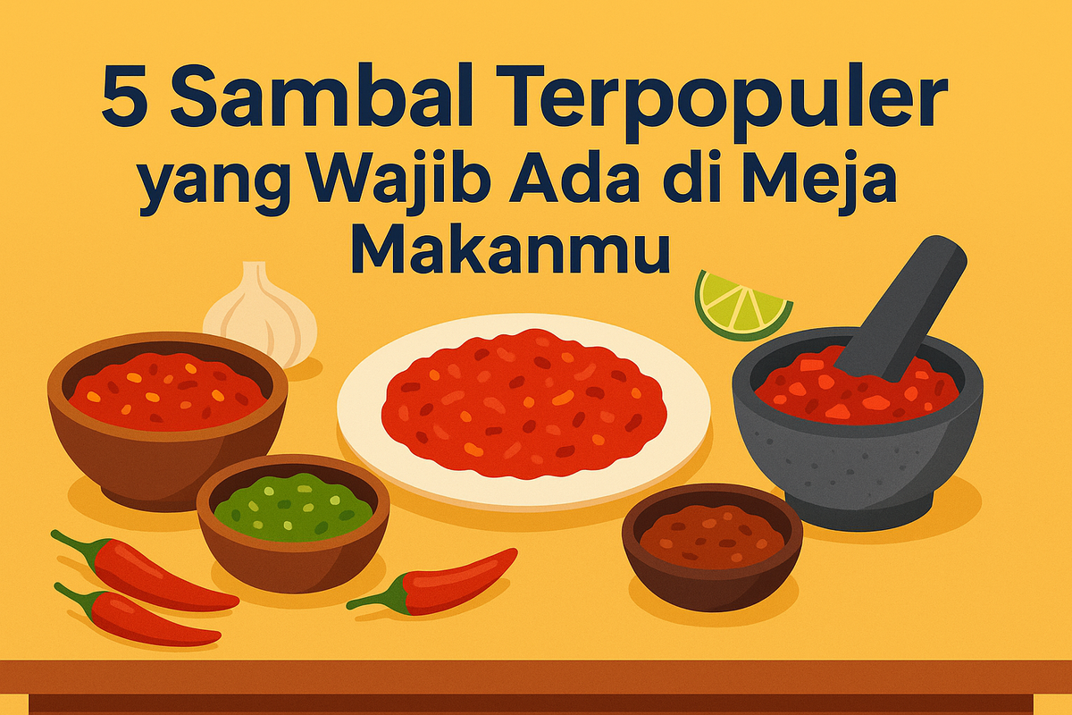5 Sambal Terpopuler yang Wajib Ada di Meja Makanmu