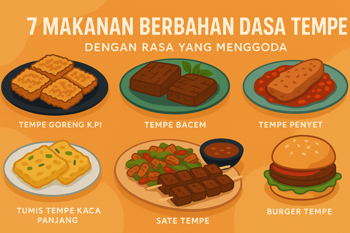 7 Makanan Berbahan Dasar Tempe dengan Rasa yang Menggoda