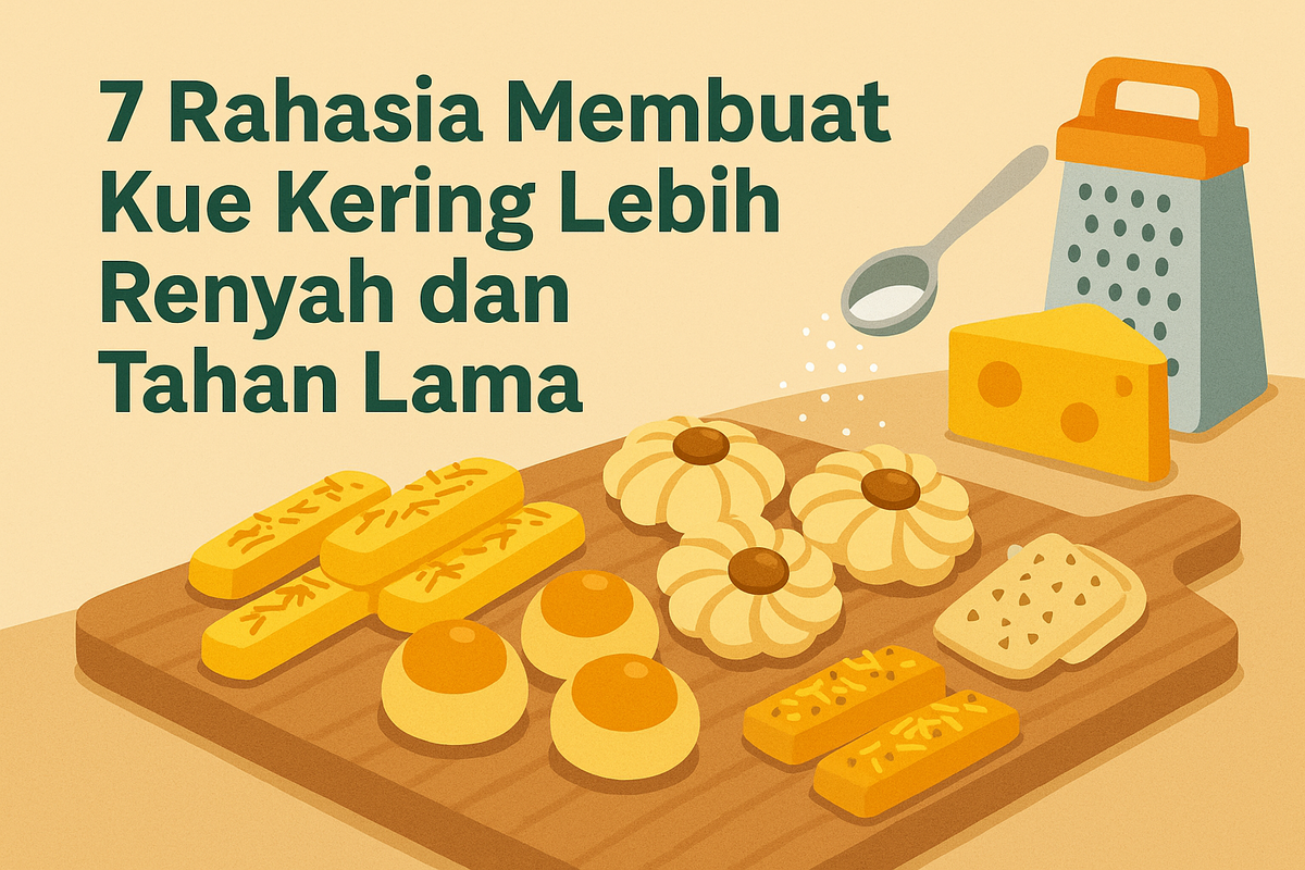 7 Rahasia Membuat Kue Kering Lebih Renyah dan Tahan Lama