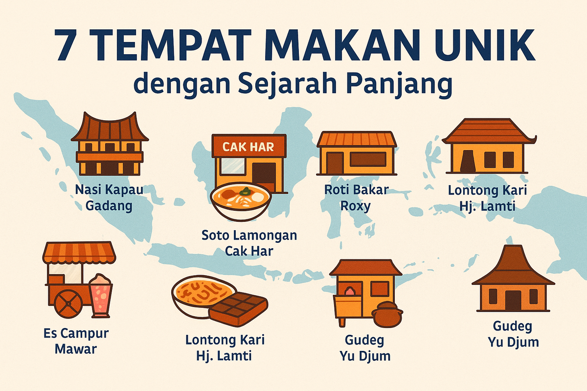 7 Tempat Makan Unik dengan Sejarah Panjang