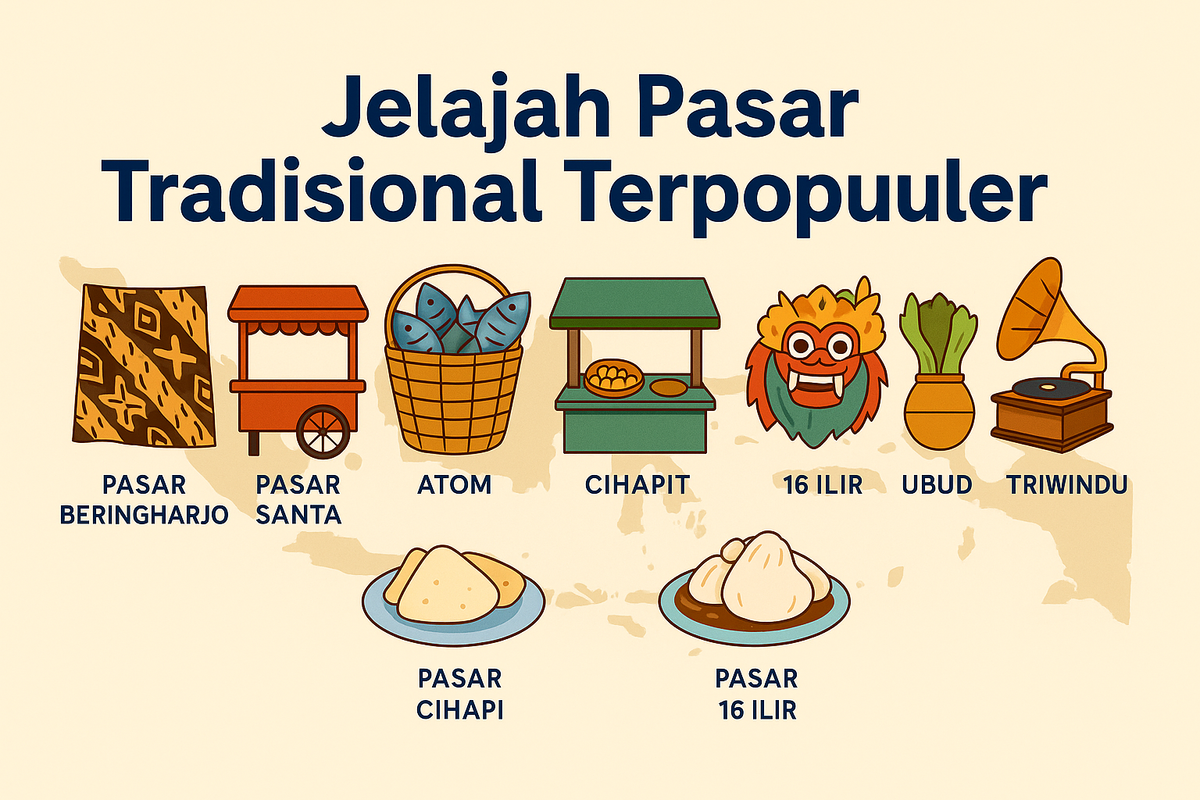 Jelajah Pasar Tradisional Terpopuler