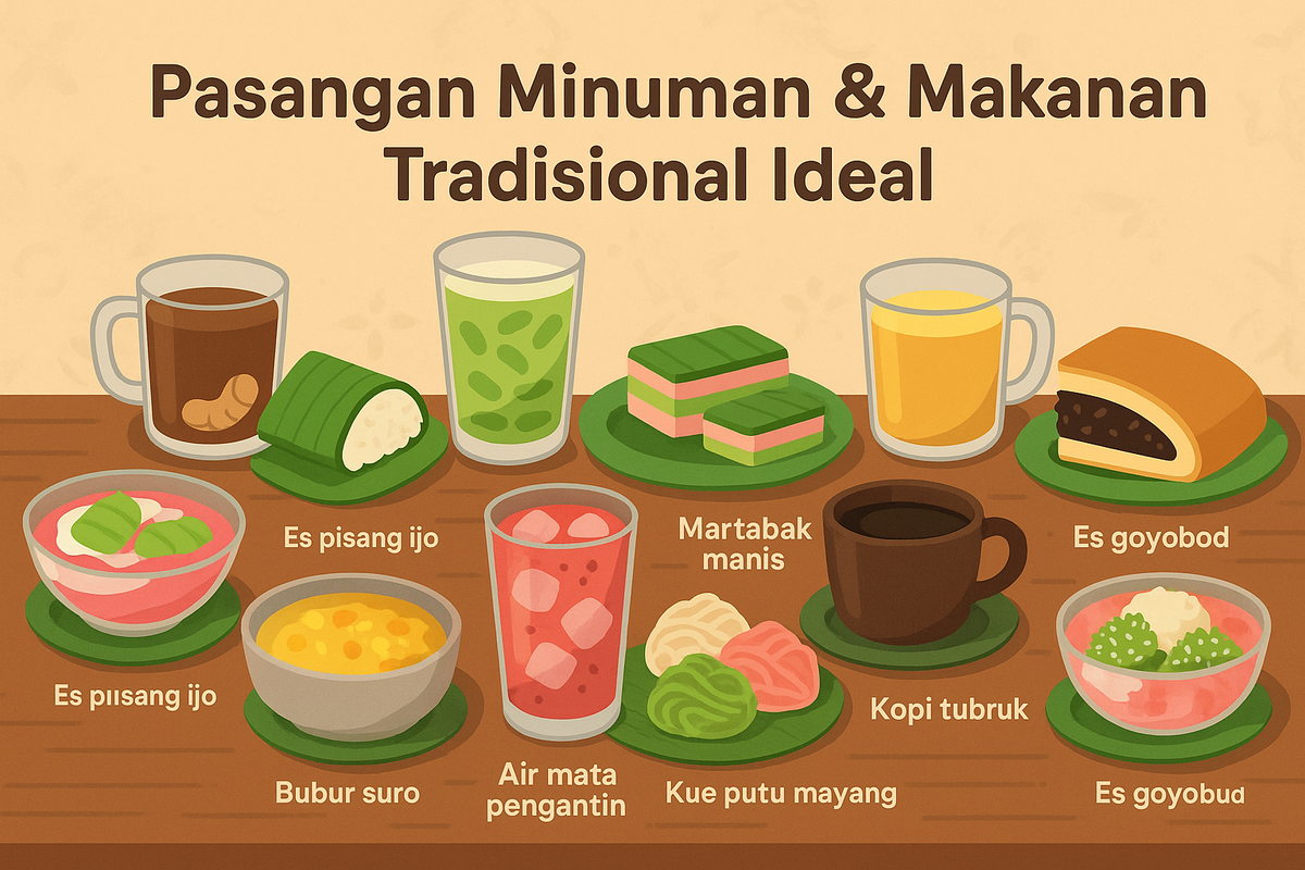Pasangan Minuman & Makanan Tradisional Ideal