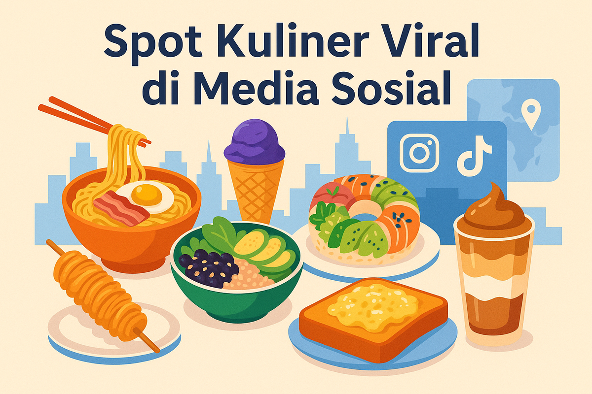 Spot Kuliner Viral di Media Sosial: Destinasi Rasa yang Bikin Penasaran
